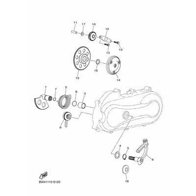 KICK SHAFT UNIT ASSY