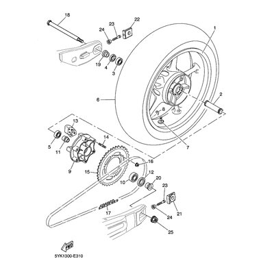 Yamaha Teil 9456X0411200