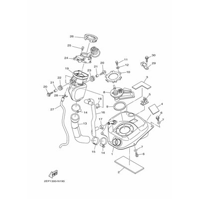 HALTER, KRAFTSTOFFROHR