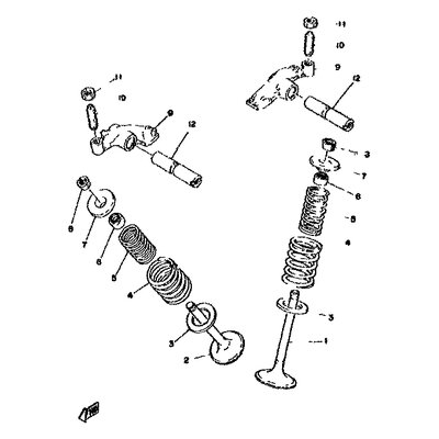 HALTER, VENTILFEDER