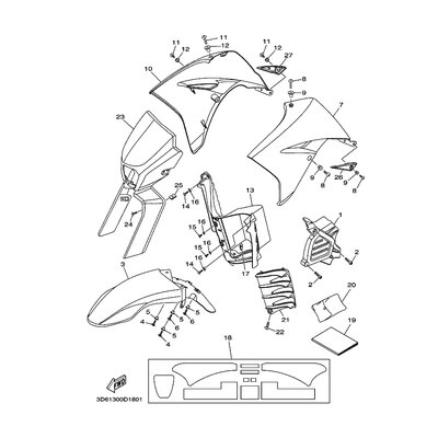 Yamaha Teil 3D6F8199E000