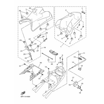 SEAT BASE, UNDER