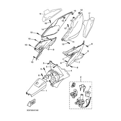 Yamaha Teil 3C6F173Y0000