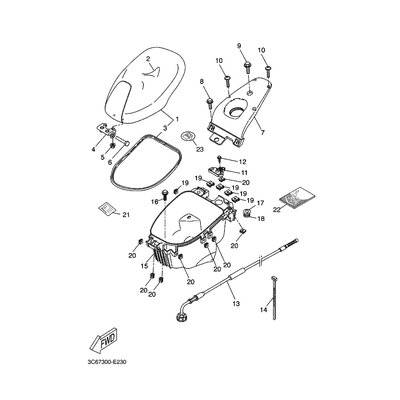 Yamaha Teil 3C6F8199E100