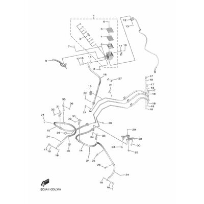 BRKT,BRAKE PIPE 2