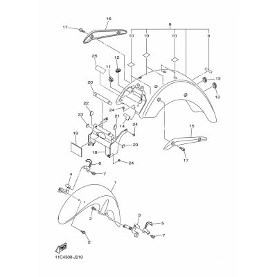 REAR FENDER ASSY