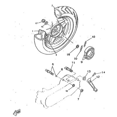 TIRE,REAR, 130/70-12