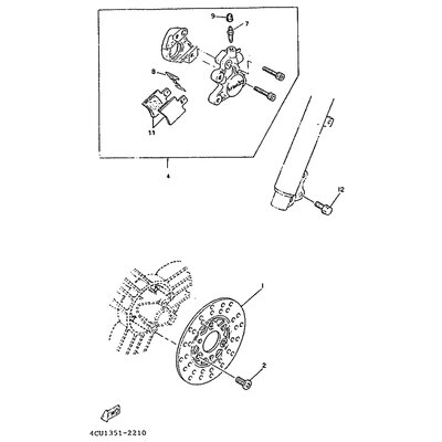 BREMSSATTEL KOMPL.(L)