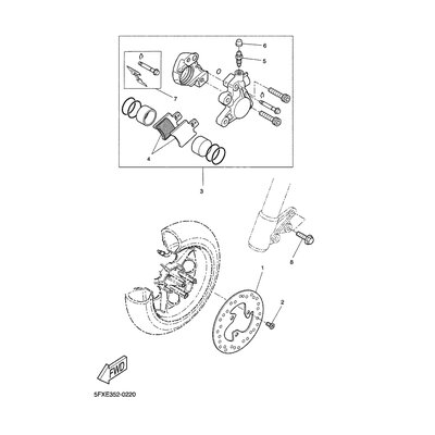 BREMSSATTEL KOMPL.(L)