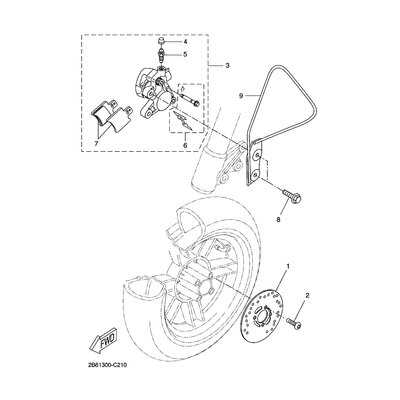 BREMSSATTEL KOMPL.(L)