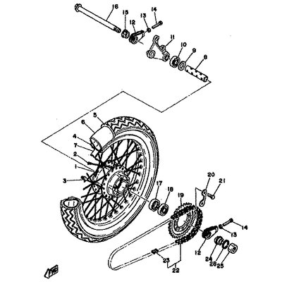 GEAR, SPROCKET WHEEL (42T)