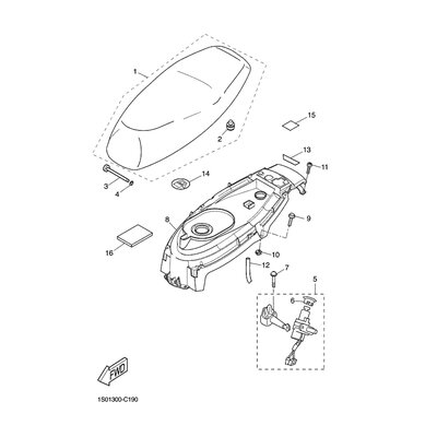 Yamaha Teil 5YXF8199G000