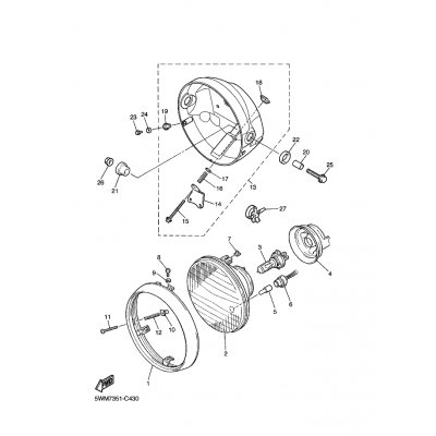 STUTZE, SCHEINWERFER 1