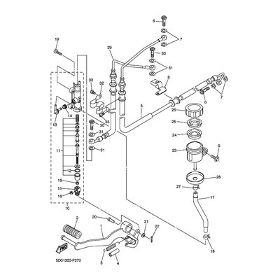 HALTER, BREMSSCHLAUCH