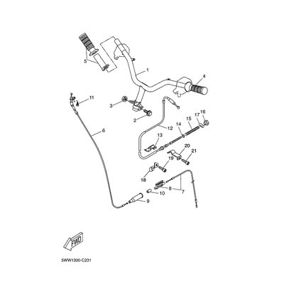 HALTER, BREMSSCHLAUCH 1