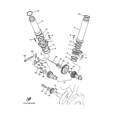 DRIVEN GEAR ASSY