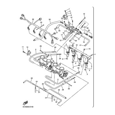 Yamaha Teil 5VX823860000