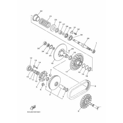 PRIMARY SLIDING SHEAVE ASSY