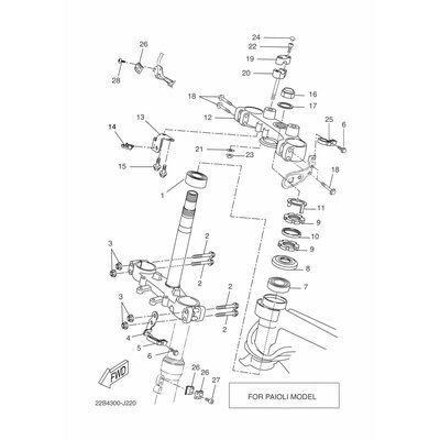 Yamaha Teil 22BF334G0000