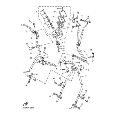 HALTER, BREMSSCHLAUCH 2