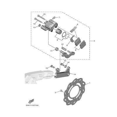 BREMSSATTEL-DICHTUNGSSATZ