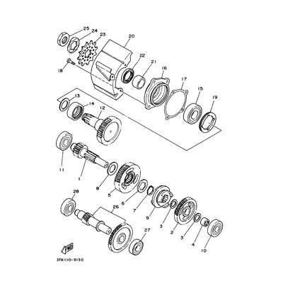 REDUCTION GEAR ASSY (49T)