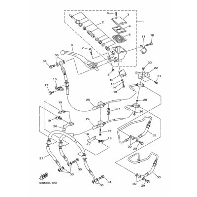 Yamaha Teil 36B2584B0000