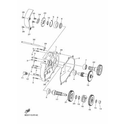 GEAR, REVERSE WHEE