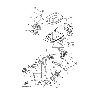 Yamaha Teil 33B148030000