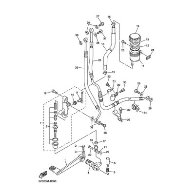 HALTER, BREMSSCHLAUCH