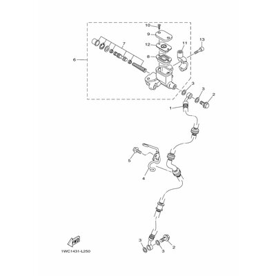 HALTER, BREMSSCHLAUCH