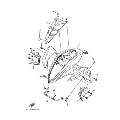 FRONT FENDER COMP. 2