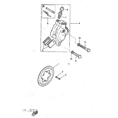 BREMSSATTEL KOMPL.(L)