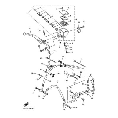 HALTER, BREMSSCHLAUCH 2