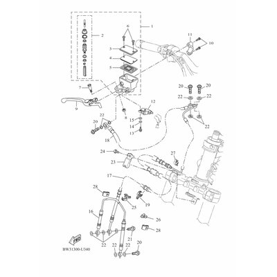 HALTER, BREMSSCHLAUCH 2