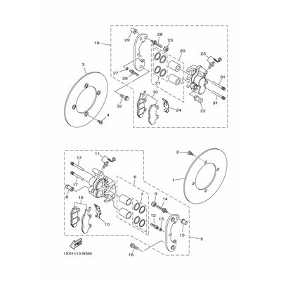 DICHTUNGS KIT BREMSSATTEL