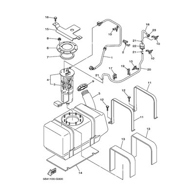 Yamaha Teil 5B4U77730000