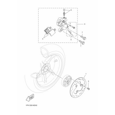 BREMSSATTEL KOMPL., HINTEN