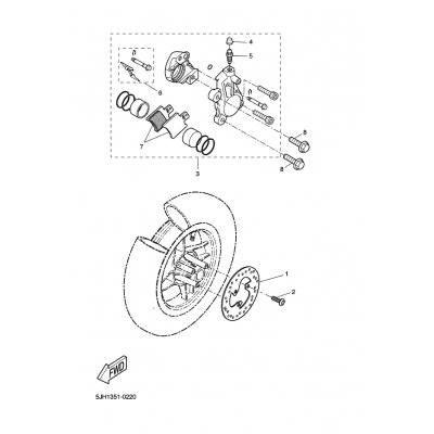 BREMSSATTEL KOMPL., HINTEN