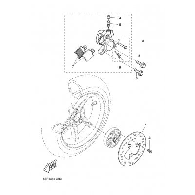 BREMSSATTEL KOMPL., HINTEN