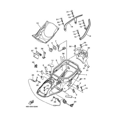 Yamaha Teil 4B52474W00P3