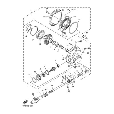 REAR AXLE GEAR CASE ASSY