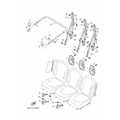 FR. SEAT BELT ASSY