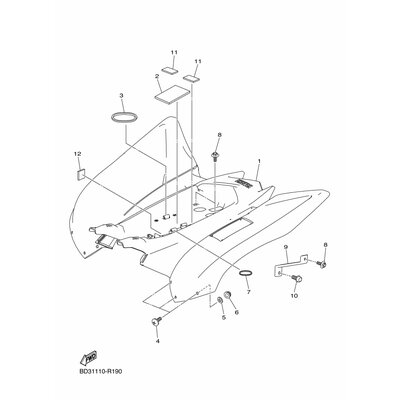 REAR FENDER ASSY