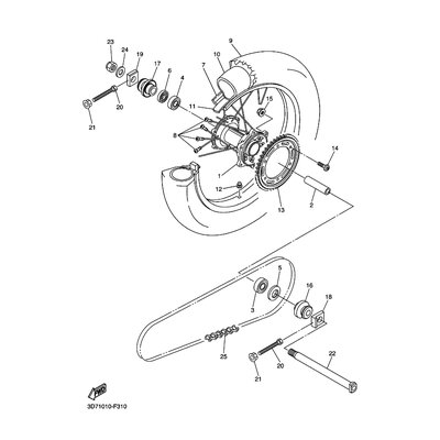 Yamaha Teil 3D7254100000