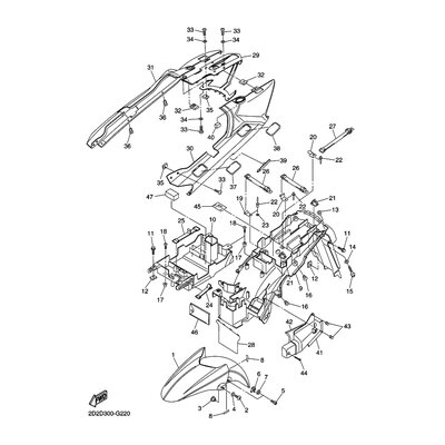 Yamaha Teil 3P62471K00P4