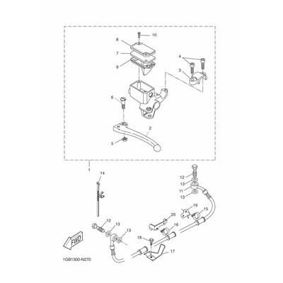 HALTER, BREMSSCHLAUCH