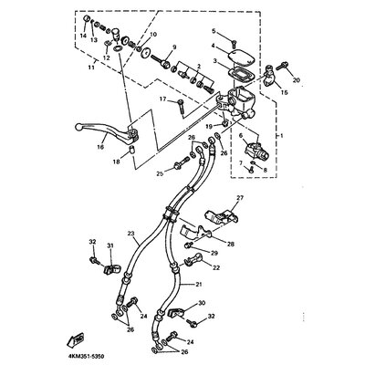 HALTER, BREMSSCHLAUCH 1