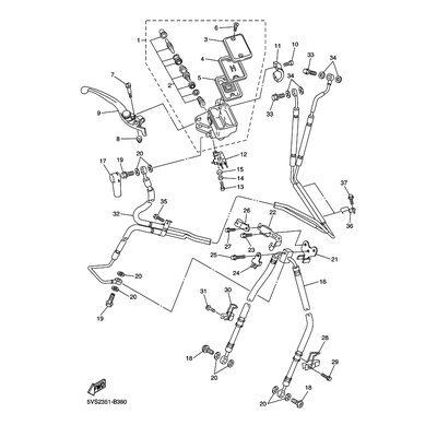 HALTER, BREMSSCHLAUCH