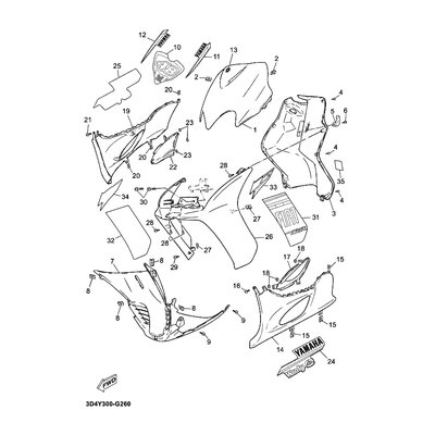 Yamaha Teil 3D4F832BL000